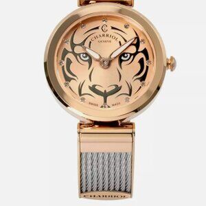 CHARRIOL Forever Tiger Rose Gold & Black Dial Women's Watch FE32.102.029